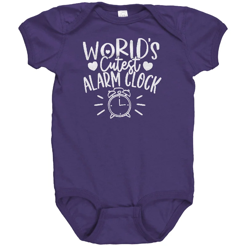 indigo abstract art t-shirts creative -World's Cutest Alarm Clock Baby One Piece Snap Bodysuit