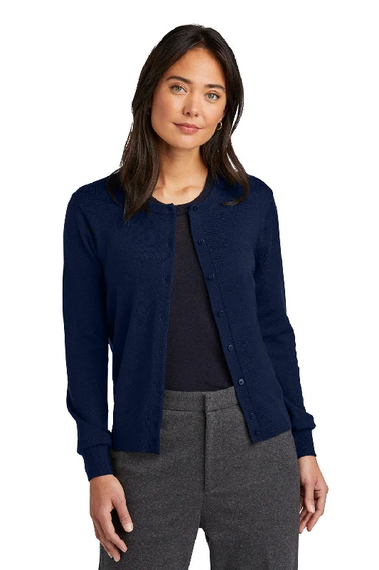 cardigan cowl neck -Brooks Brothers Womens Merino Long Sleeve Button Front Cardigan Sweater - Navy Blue Blazer - COMING SOON