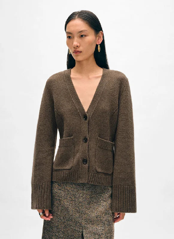 cardigan elite knit -Cashmere Luxe Waisted Cardigan