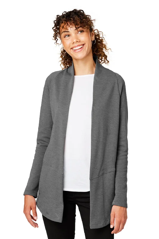 cardigan woodsy tones -Devon & Jones Womens New Classics Charleston Cardigan Sweater - Graphite Grey Melange