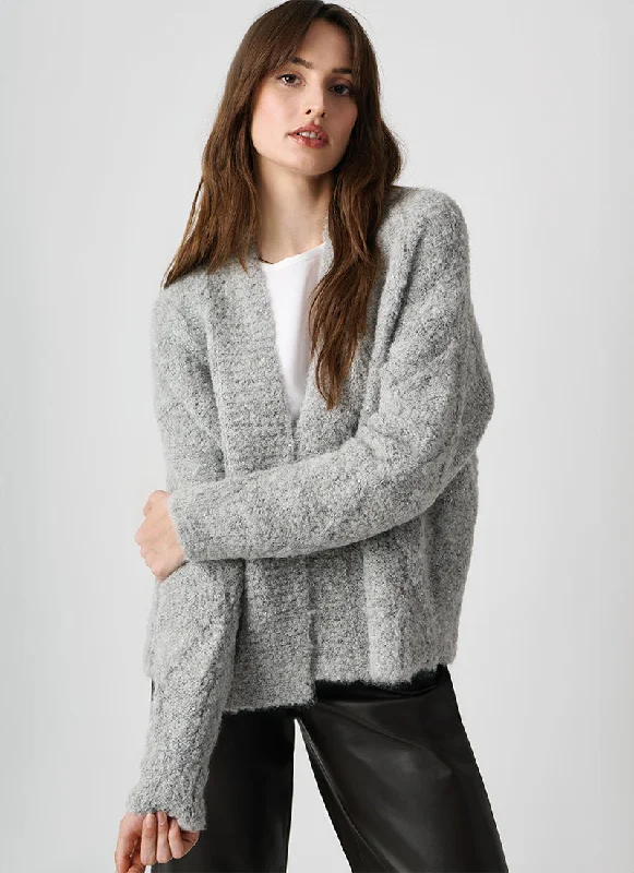 cardigan breezy luxe -Guinizelli Boucle Open Cardigan