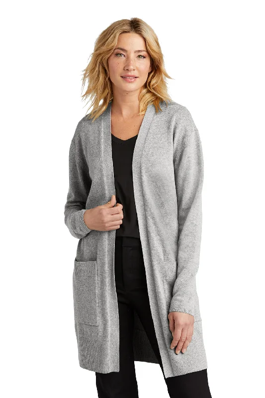 cardigan woolly feel -Mercer+Mettle Womens Open Front Cardigan Sweater - Heather Gusty Grey