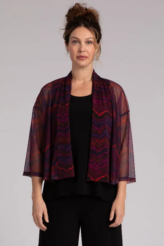 cardigan metro style -Mesh Mezza Luna Cardigan | Agate