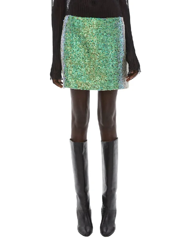 indigo utility skirts versatile -Helmut Lang Relaxed Fit Sequin Mini Skirt