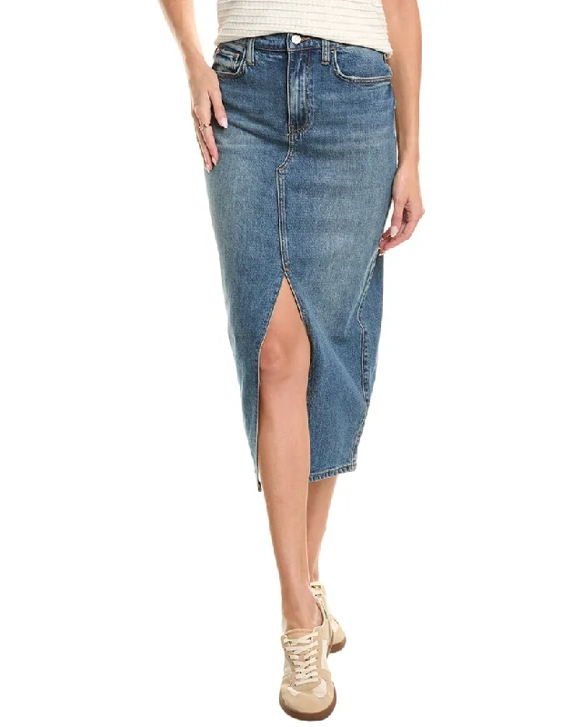 taupe wraparound skirts sleek -HUDSON Jeans Reconstructed Skirt