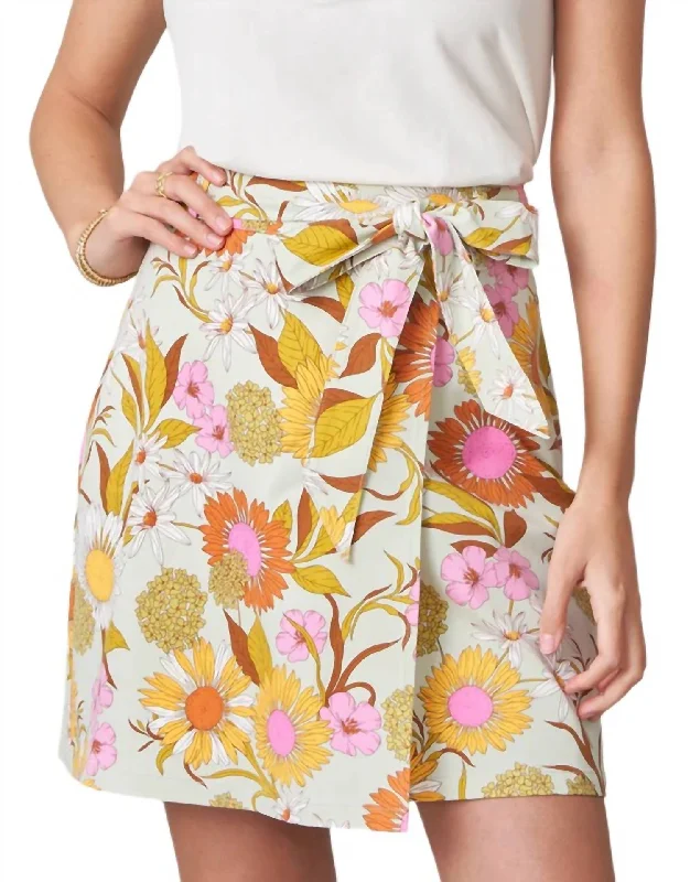 maroon pleated skirts bold -Linden Skirt Heywards Rate In Gerber Daisies