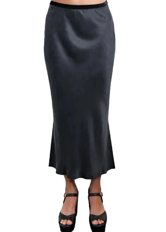 taupe wraparound skirts modern -Long For It Skirt In Black