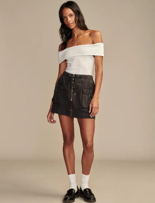 lilac high waisted skirts chic -Lucky Brand Women's Army Cargo Mini Skirt