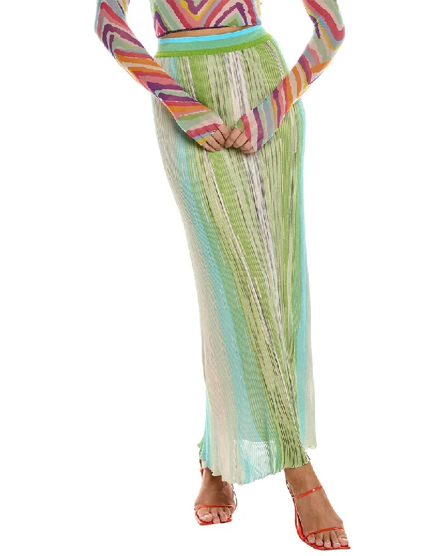 taupe tiered skirts boho -M Missoni Maxi Skirt