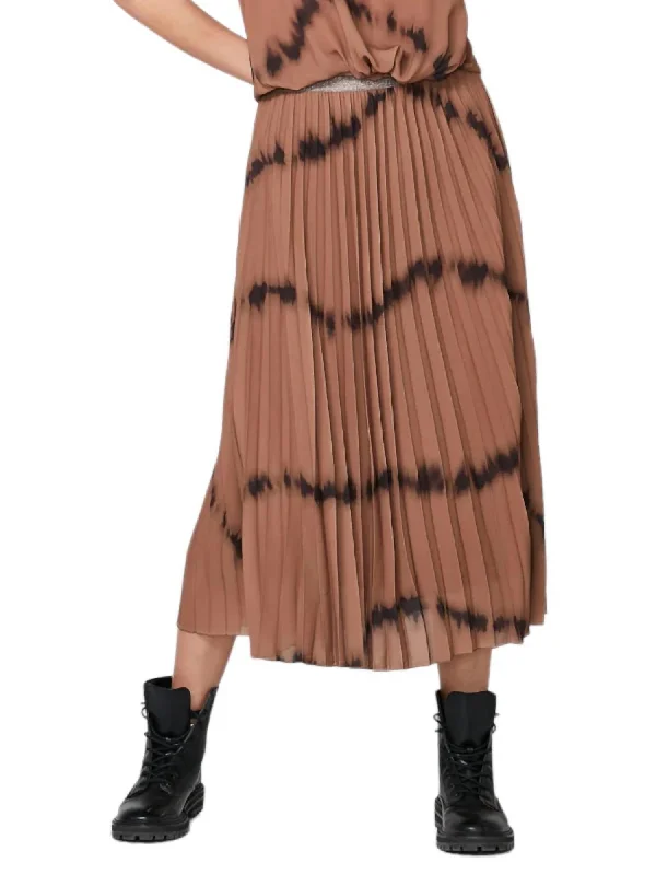 maroon asymmetrical skirts modern -Rigmor Skirt In Toffee