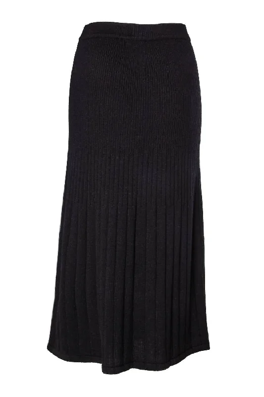 lilac asymmetrical skirts bold -Women's Solid Skirt In Black