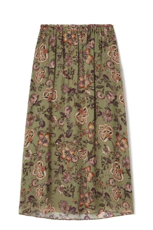 heather grey wrap skirts smart -Women's Yunga Skirt In Khaki Tropical Loon