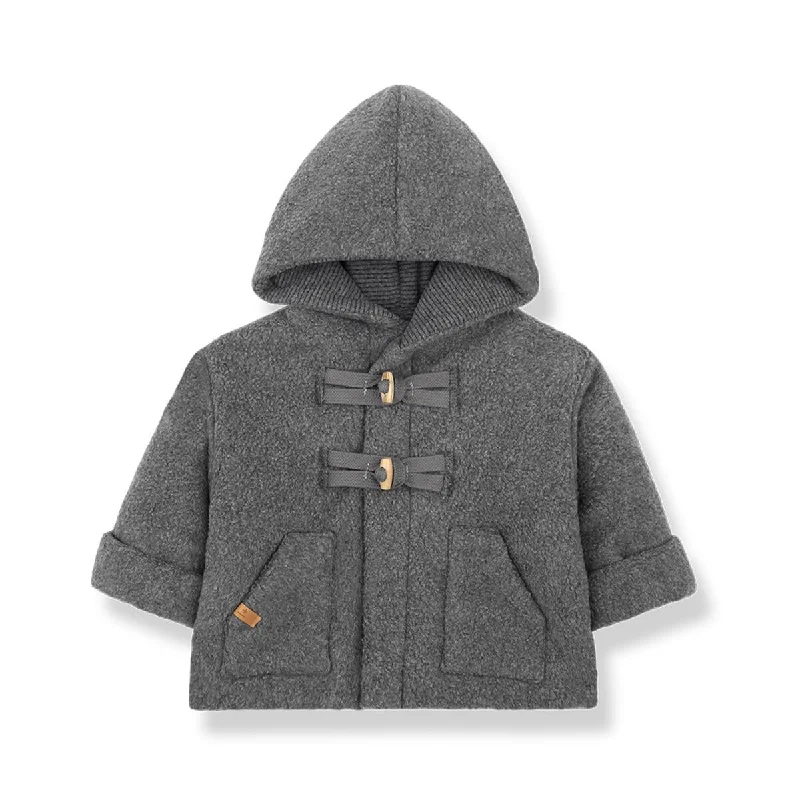 cardigan chill mustard -1+ In The Family Edgar Grey Padded Hood Jacket