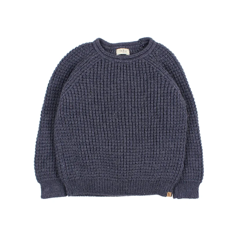 cardigan sharp olive -Buho Navy Soft Knit Sweater (Jumper)