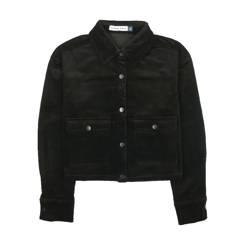 cardigan refined grey -Urban Edge Black Corduroy Jacket