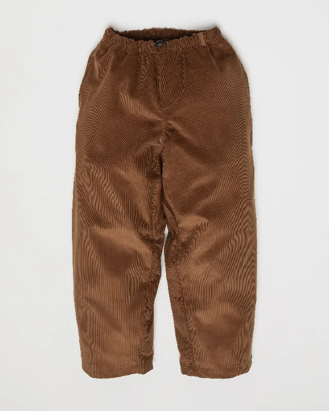 maroon utility pants versatile -Corduroy Zama Pants - Tan Brown