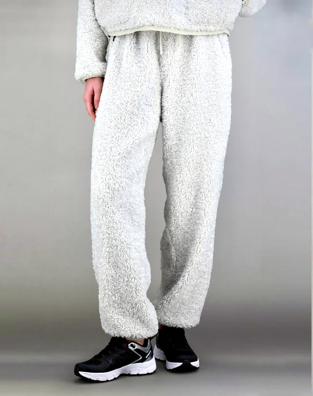 heather grey jogger pants relaxed -Herno Fuzzy Pant