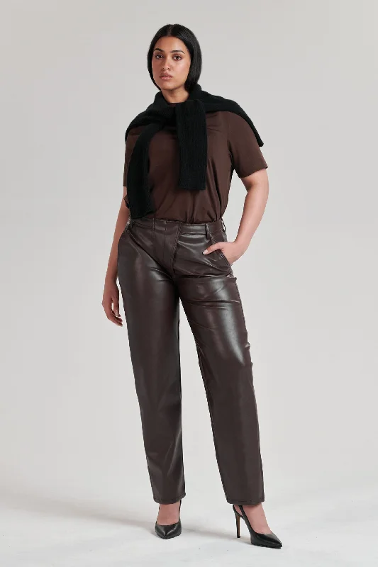 burnt orange culottes pants trendy -Parker Pant