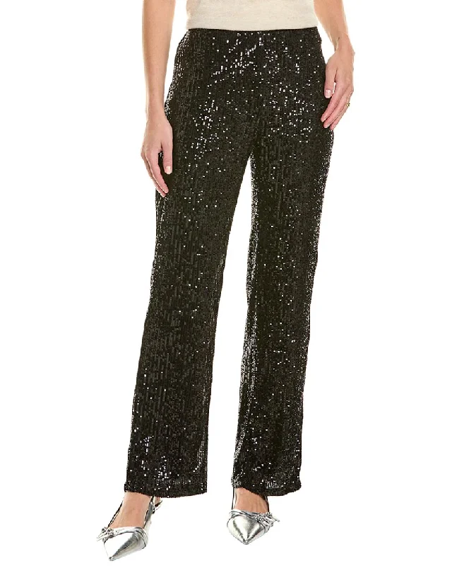 khaki slim fit pants sleek -Vince Camuto Sequin Flare Pant