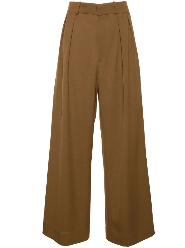 lilac chino pants sleek -Wardrobe.Nyc Women's Wardrobe Nyc Trousers