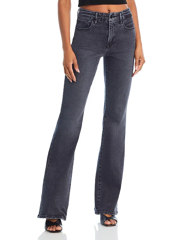 navy blue twill pants polished -Womens Denim Classic Bootcut Jeans